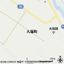 島根県安来市大塚町周辺の地図