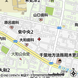 千葉県木更津市東中央周辺の地図