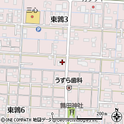ローソン岐阜東鶉店周辺の地図