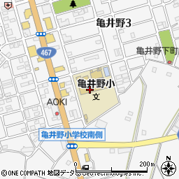 藤沢市立亀井野小学校周辺の地図