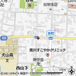 金井仏具店周辺の地図