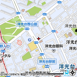 ファミリーマートサンズ洋光台駅北店周辺の地図