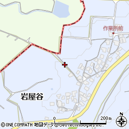 鳥取県伯耆町（西伯郡）岩屋谷周辺の地図