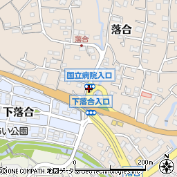 国立病院入口周辺の地図