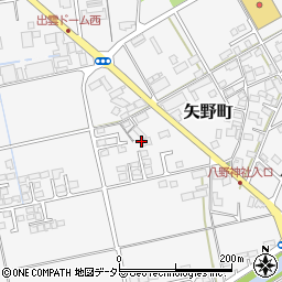 島根県出雲市矢野町787周辺の地図