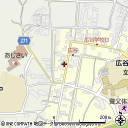 兵庫県養父市広谷周辺の地図