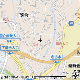 神奈川県秦野市落合330周辺の地図