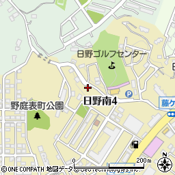 神奈川県横浜市港南区日野南4丁目23周辺の地図