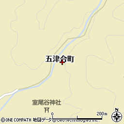 京都府綾部市五津合町周辺の地図