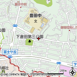 下倉田南周辺の地図