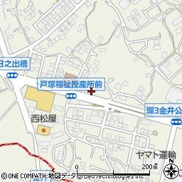 神奈川県横浜市戸塚区戸塚町1202-2周辺の地図