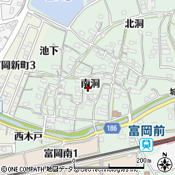 愛知県犬山市富岡南洞周辺の地図