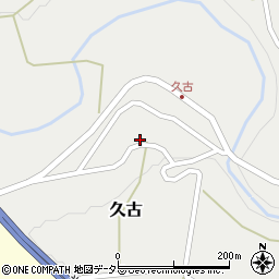 鳥取県西伯郡伯耆町久古25周辺の地図