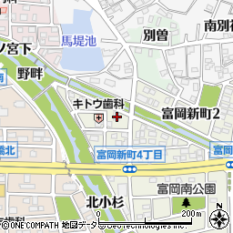 愛知県犬山市富岡新町1丁目19周辺の地図