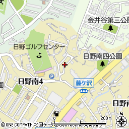 日野藤ヶ沢第二公園周辺の地図