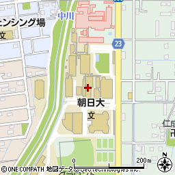 朝日大学周辺の地図
