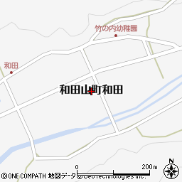 兵庫県朝来市和田山町和田周辺の地図