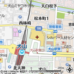和わ犬山店周辺の地図