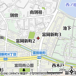 富岡北公園周辺の地図