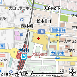キャスタ・ヨシヅヤ犬山店　キャスタ専門店街１Ｆ婦人と紳士のファッションフロアＫ・コレクション周辺の地図