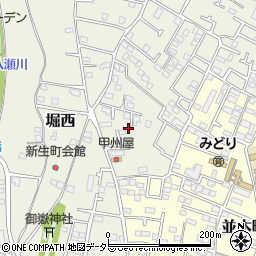 神奈川県秦野市堀西588周辺の地図