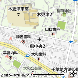パインズマンション木更津弐番館周辺の地図