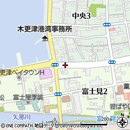 木更津港周辺の地図