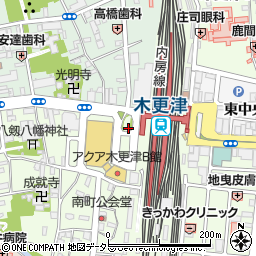 木更津駅西口周辺の地図