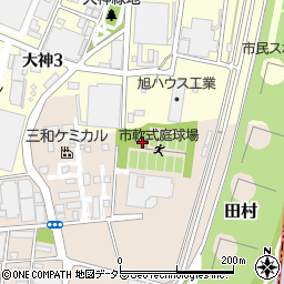 平塚市軟式庭球場周辺の地図