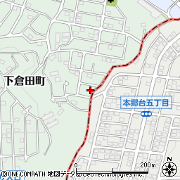 下倉田第二公園周辺の地図
