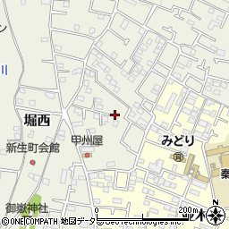 神奈川県秦野市堀西587周辺の地図