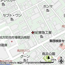 神奈川県横浜市金沢区鳥浜町周辺の地図