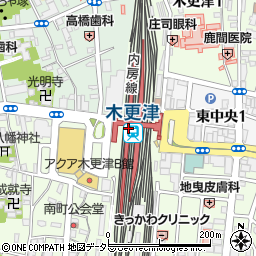 木更津駅周辺の地図