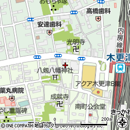千葉興業銀行木更津支店周辺の地図