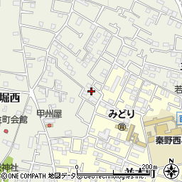 神奈川県秦野市堀西593-2周辺の地図