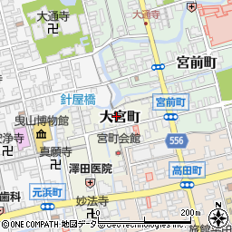 滋賀県長浜市大宮町周辺の地図