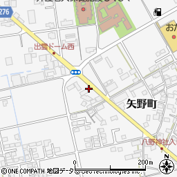 島根県出雲市矢野町806-2周辺の地図