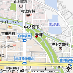 愛知県犬山市犬山野畔周辺の地図