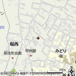 神奈川県秦野市堀西590周辺の地図