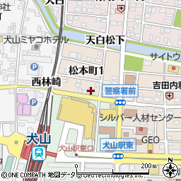 松陰塾　犬山校周辺の地図