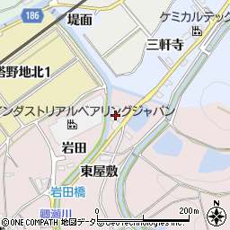 愛知県犬山市塔野地横松71周辺の地図