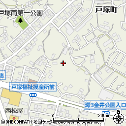 神奈川県横浜市戸塚区戸塚町1204周辺の地図