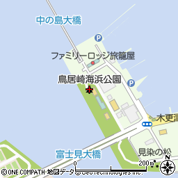 鳥居崎海浜公園周辺の地図