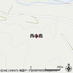 鳥取県東伯郡三朝町西小鹿周辺の地図