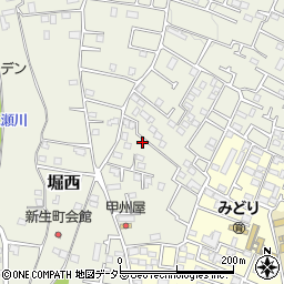 神奈川県秦野市堀西596周辺の地図