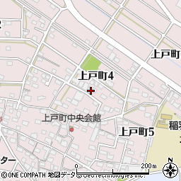 岐阜県各務原市上戸町4丁目周辺の地図