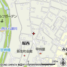 神奈川県秦野市堀西821-1周辺の地図