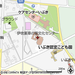 伊吹薬草の里文化センター周辺の地図