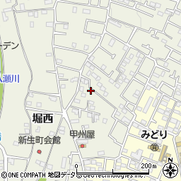 神奈川県秦野市堀西596-10周辺の地図