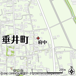 岐阜県不破郡垂井町府中533-8周辺の地図